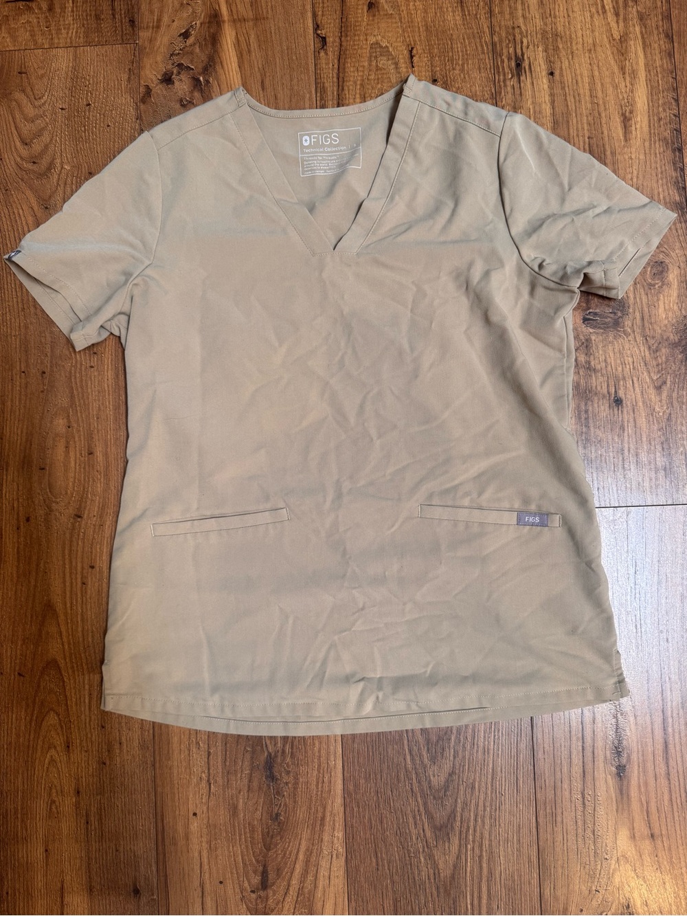 FIGS women’s small Casma top - Sandstone
